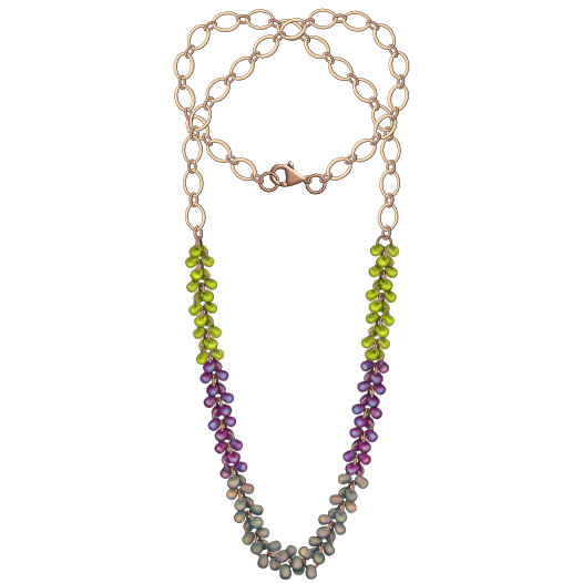 Through the Grapevine Magatama Necklace Instructions